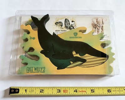 VINTAGE 1995 FREE WILLY 2 MOVIE PROMO PUZZLE - THE ADVENTURE HOME ORCA FILM TOY