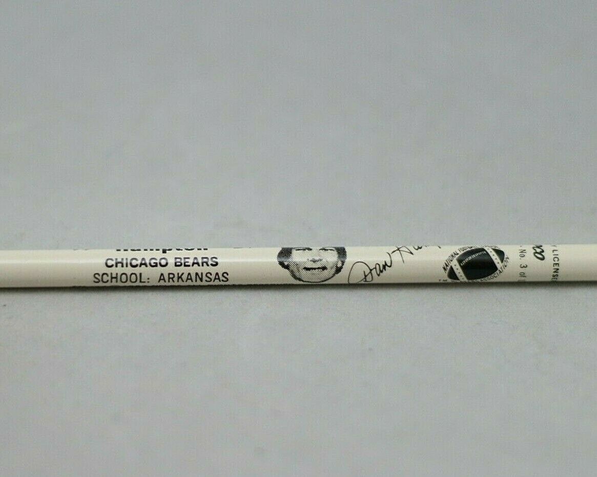Dan Hampton Chicago Bears #99 NFL Rare Nappco Pencil 1987 3rd series 3/12 BN