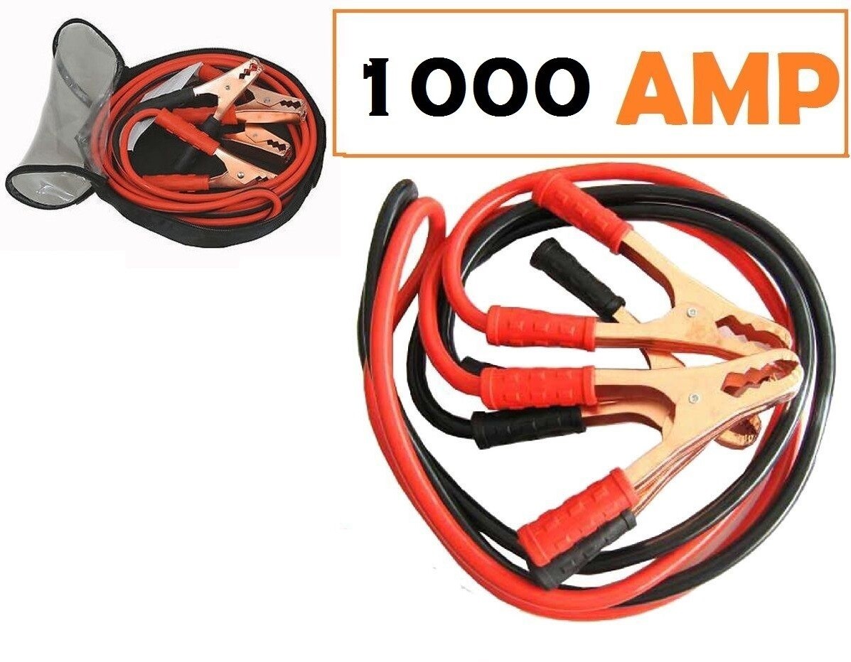 Cavi Collegamento Batteria Avviamento 1000 Amp Auto Camper Camion Moto linq