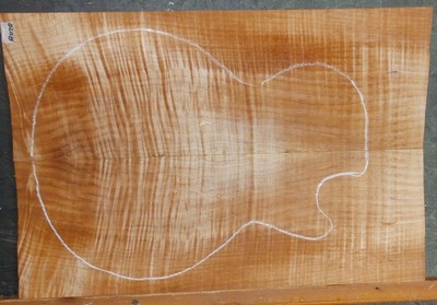 Tiger Maple Instrument Wood 8438 Luthier 5A Guitar Top Set. 22.5 x 15 x .687
