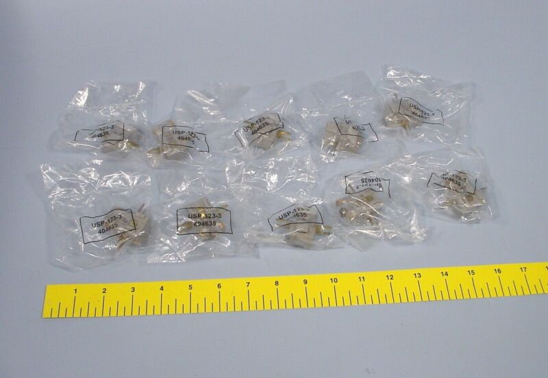 Lot Of 10 Corning Usp-123-3 Idc Station Protector Clear Terminal Cap