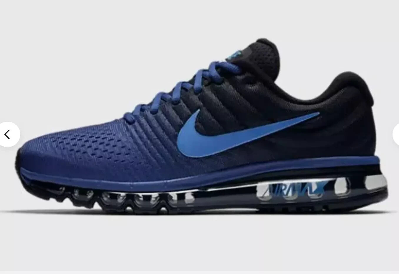 Мужские кроссовки Nike Air Max 2017 Кроссовки для бега Синий черный 849559-401 Мужской размер