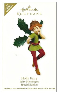 2011 Hallmark Fairy Messengers Holly Fairy Limited Quantity Ornament