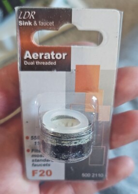 LDR Sink Faucet Chrome  Aerator DUAL THREADED F20  5002110 (#12CB2