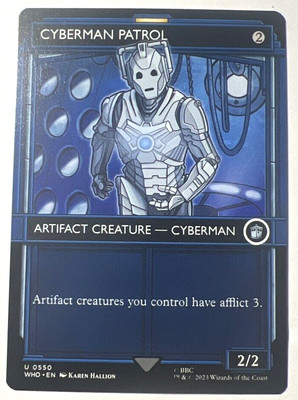 CYBERMAN PATROL MAGIC THE GATHERING CARD UNCOMMON CREATURE DOCTOR WHO