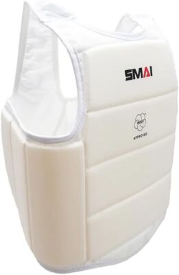 Sportech - Corpetto Karate SMAI protezioni Karate WKF Omologato misure S-M-L-XL