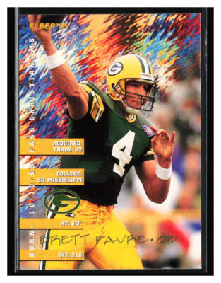 1995 Fleer Shell FACT #12 Brett Favre