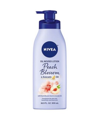 Nivea Oil Infused Peach Blossom & Avocado Oil Body Lotion 16.9 OZ New
