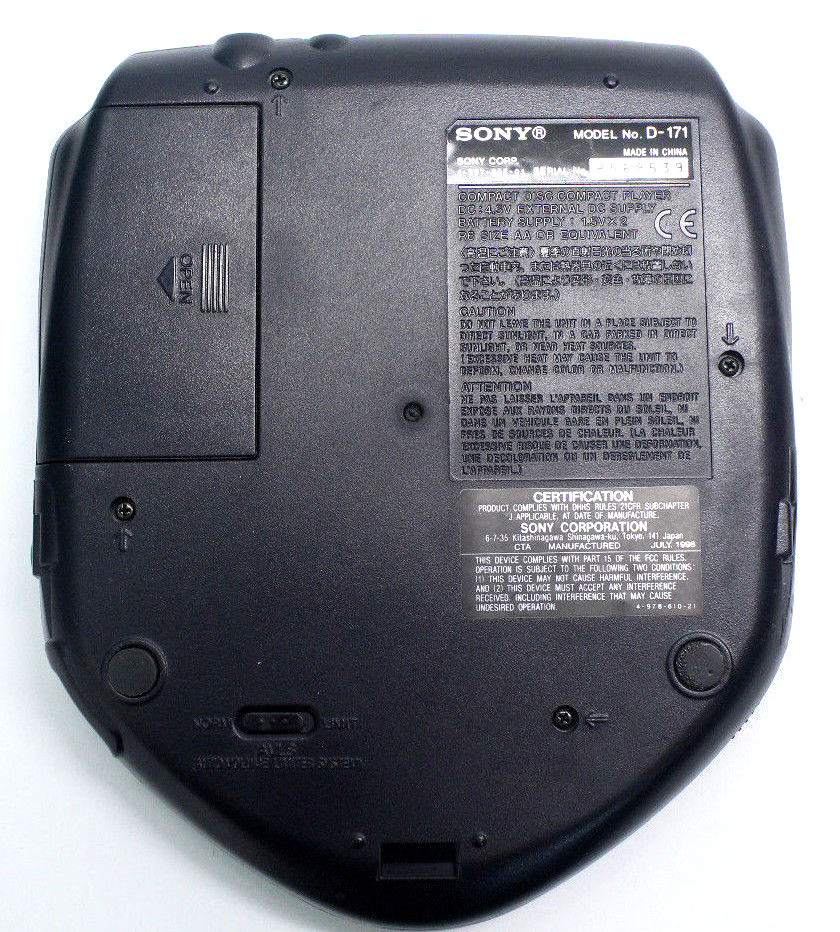 SONY Discman D-171 Portable CD Player MEGA BASS Tested