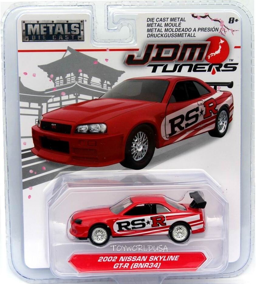 2019 Jada Metals JDM Tuners 2002 Nissan Skyline GT-R (BNR34