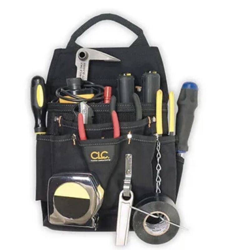 12 Pocket Maintenance Electrician Tool Belt Pouch - CLC Custom Leathercraft 5505