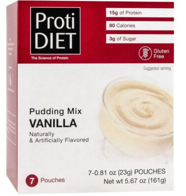 Proti Diet Vanilla Pudding - 15 Grams Of Protein - For Weight Loss