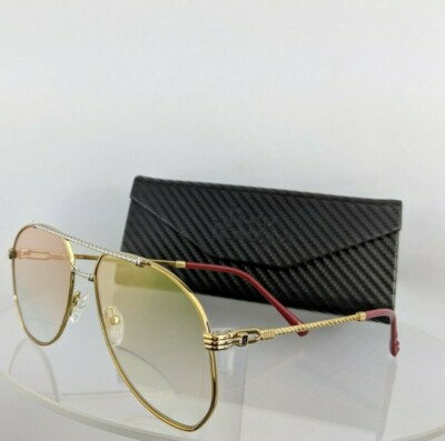 Pre-owned Porta Romana Brand Authentic  1232 Sunglasses Col. 100 1232 Vintage Pink Lens In Pink Gold Reflective Lenses