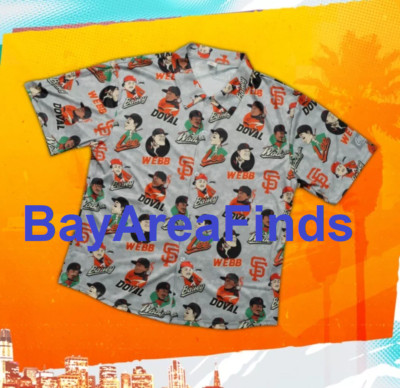 San Francisco Giants 2024 Players Aloha shirt sz X-Large SGA 6/1 SF Hawaiian XL