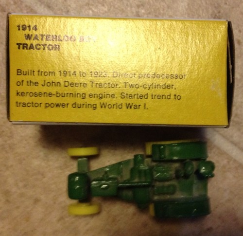 Miniature Ertl 1/64 Scale 1914 John Deere Waterloo Boy Tractor in Box - No. 562