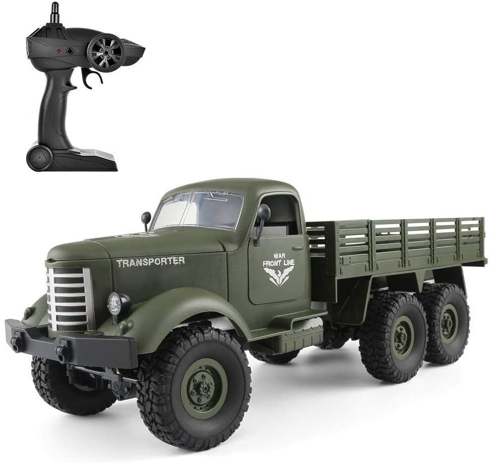 RC Military Truck 1/16 Scale 2.4GHz RC 6WD Military Truck Model Car Toy Vehicle | eBay