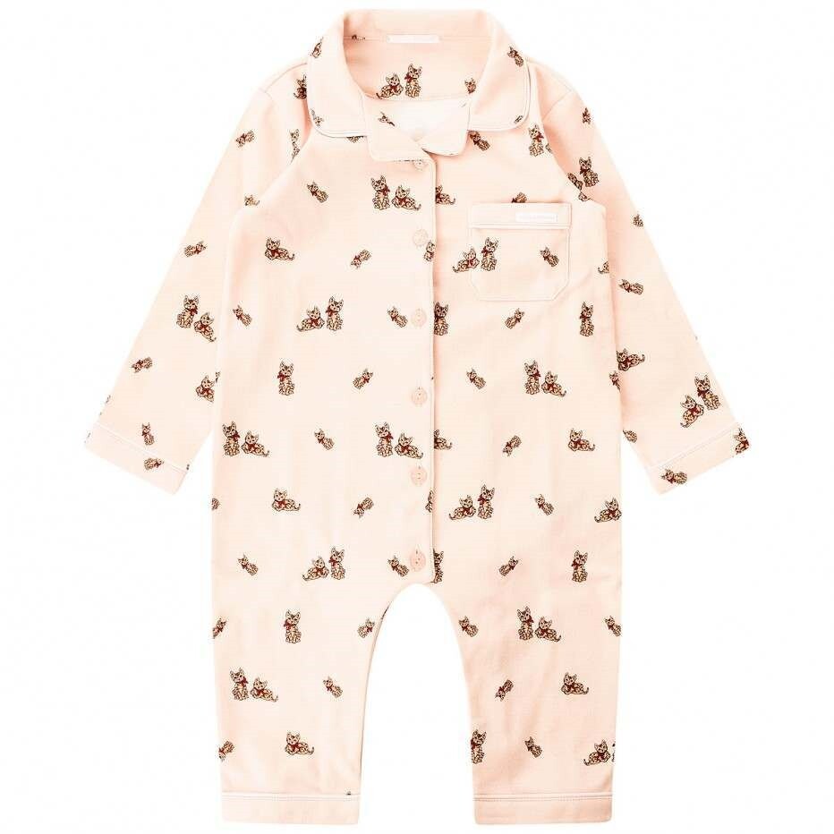 Dolce & Gabbana 166698 Girls Infant Cotton Pajamas Light Pink Size 12-18 Months
