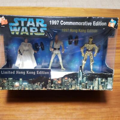 1997 Commemorative Edition Star Wars 3 Figure Set Limited