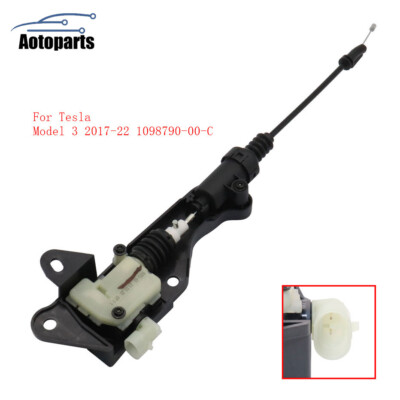 Frunk-Actuator Hood Lock Front Secondary Fit 1098790-00-C Tesla Model 3 2017-22