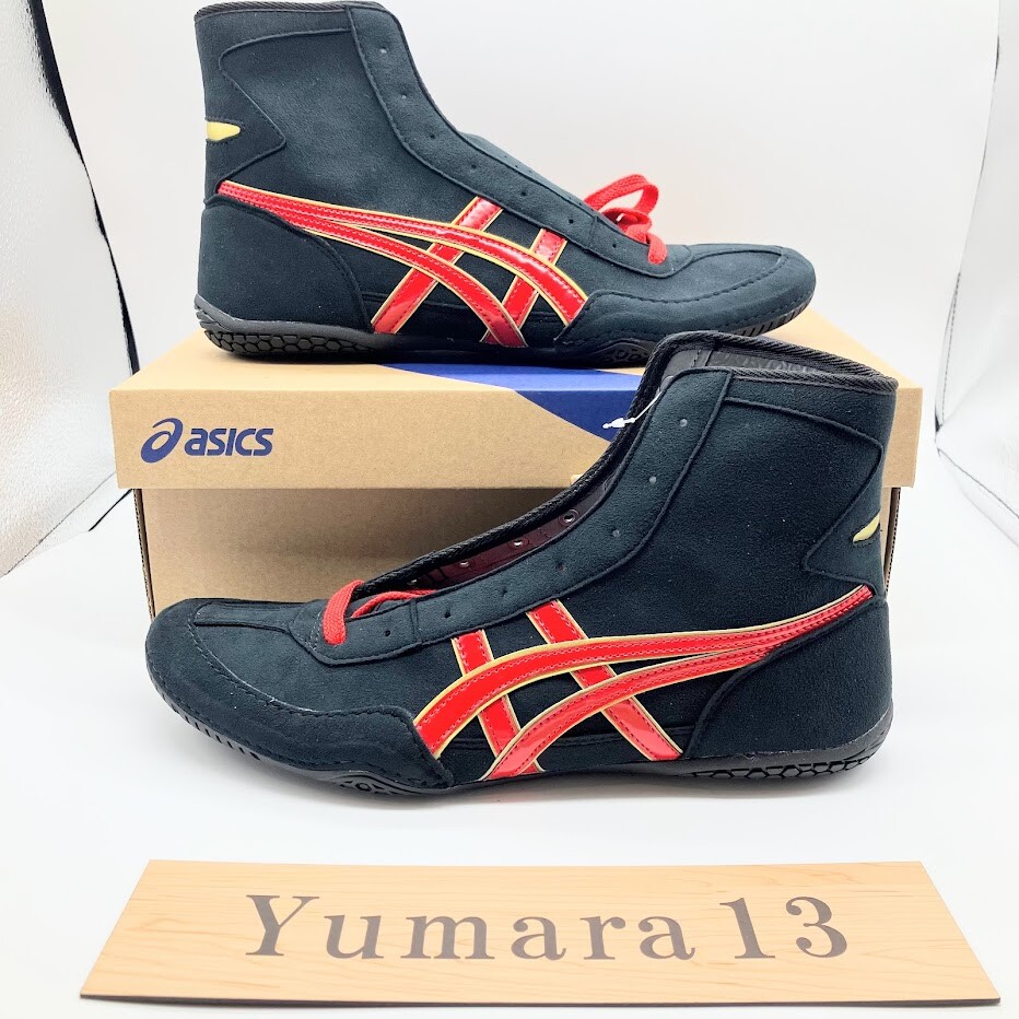 Pre-owned Asics Wrestling Shoes Ex-eo Twr900 5colors 1083a001 Size Us 4-14 In Black/red/gold