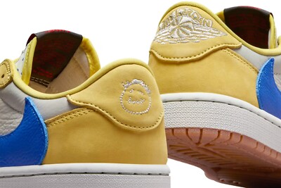 Pre-owned Nike Air Jordan 1 Low Women's Og Sp Travis Scott Canary Dz4137-700 In Yellow