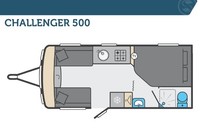 Swift Challenger 500, NEW 2026 Touring Caravan