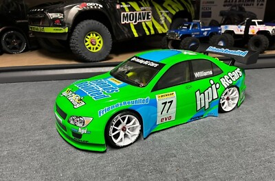 HPI rs4 evo3 1/10th nitro RC touring car with new RARE LEXUS IS