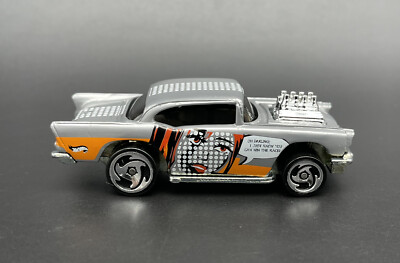 Hot Wheels 1976 57 Chevy Bel Air Silver Oh Darling Mattel Loose Car Malaysia