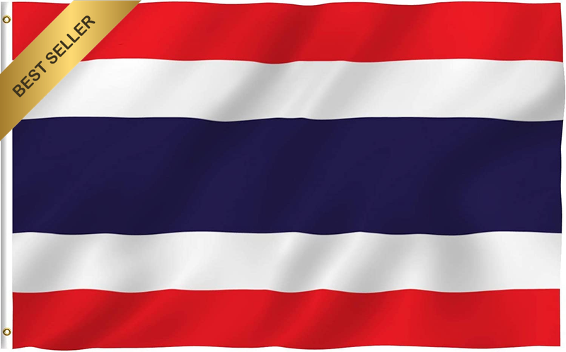 Fly Breeze 3X5 Foot Thailand Flag - Vivid Color and UV Fade Resistant - Canvas H