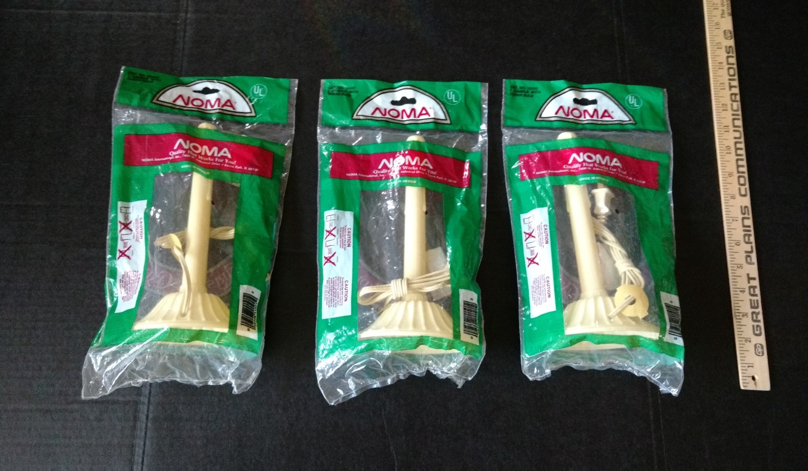 Lot of 3 Noma Christmas Candles Never Opened!