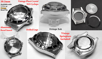   39.5mm 'Vintage style' Sub style Case [NO CYCLOPS]