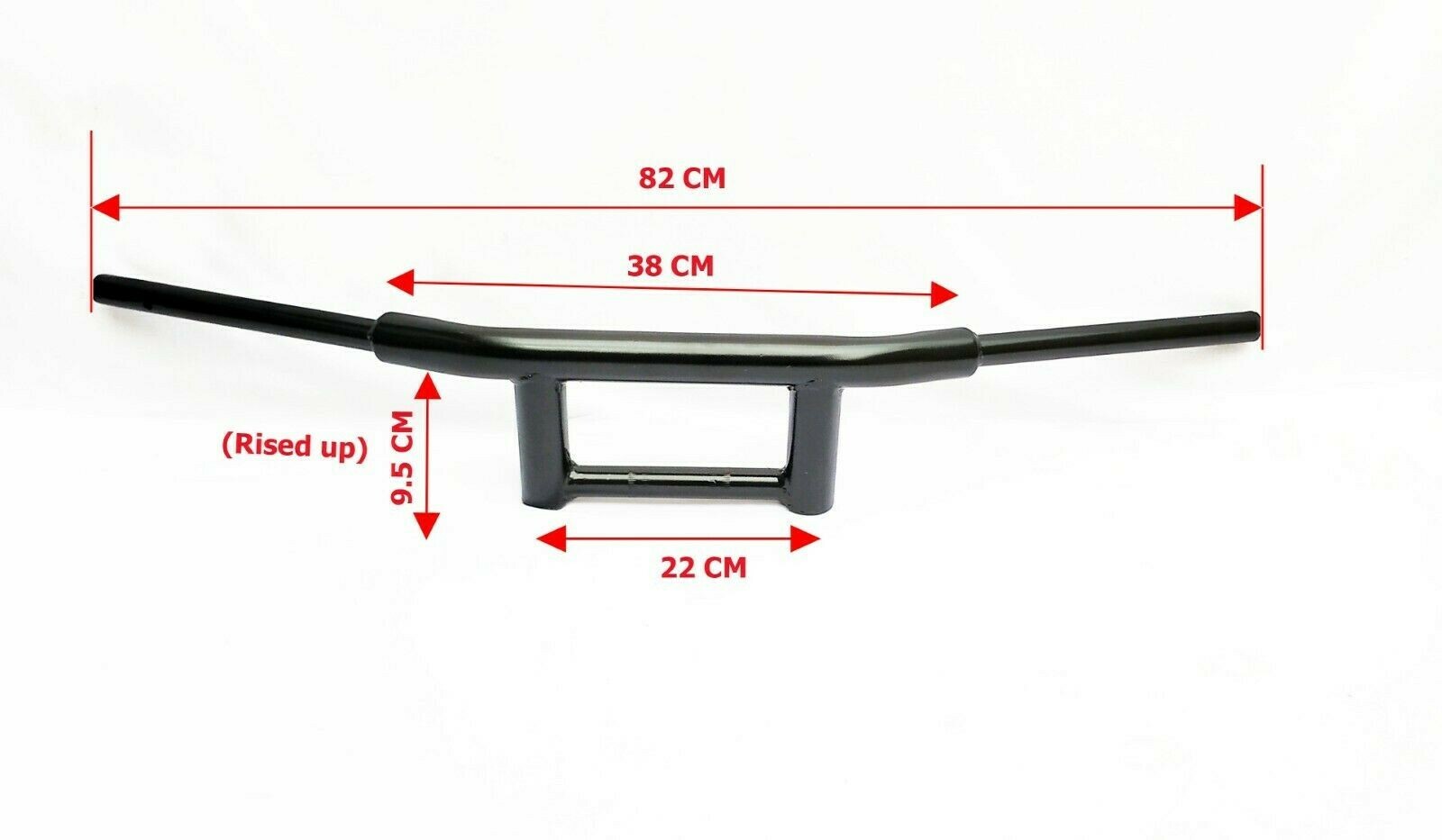 7/8" MOTORCYCLE BLACK HANDLEBAR HARLEY DAVIDSON BOBBER CHOPPER CUSTOM 