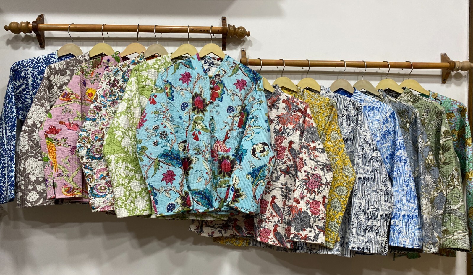 Pre-owned Handmade 10pc Cotton Quilted Jacket Assorted Short Reversible Jacket  Jacket In Multicolor