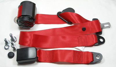 Hinterer Roter Automatik 3 - Punkt Sicherheitsgurt VW Golf 3 Seatbelt VW Golf