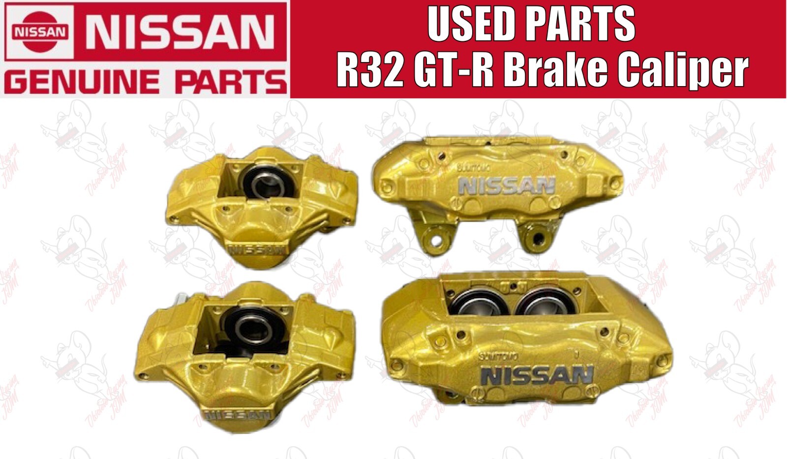 希少！日産 純正 4POT  R32S15S14S13180sx JDM Nissan 4 Pot Brake caliper 240sx s14 Skyline 300ZX
