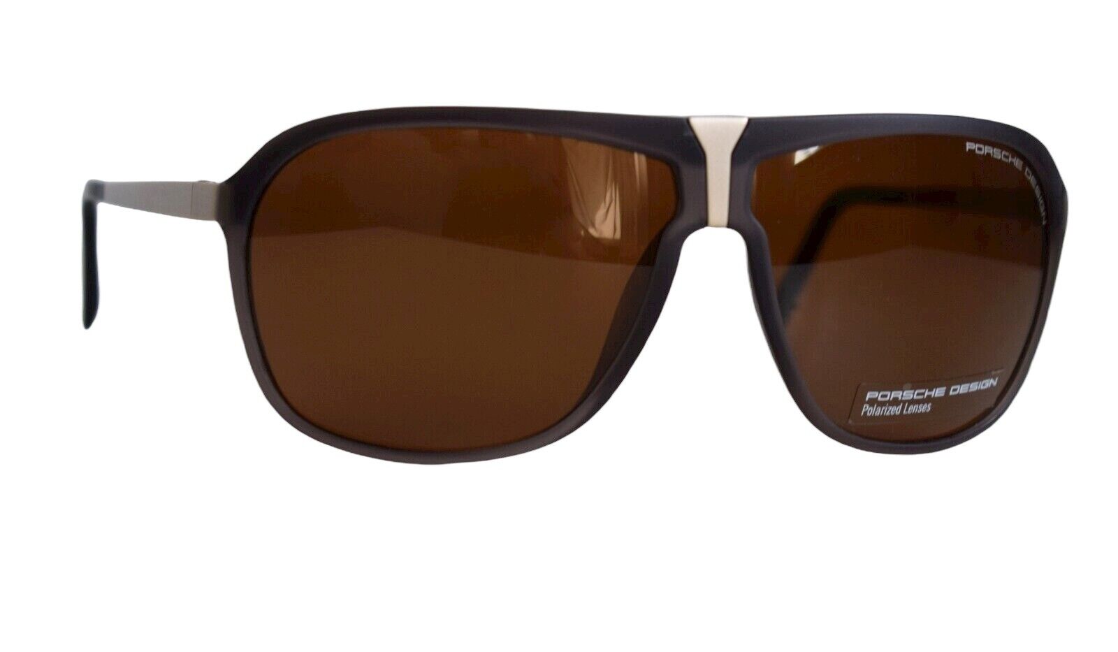 Pre-owned Porsche Design P`868f Men`s Sunglasses Polarized Lenses Brown/black