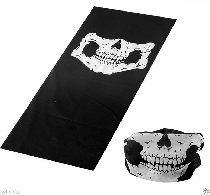 Skull Print Multi-Functional Scarf Mask Image