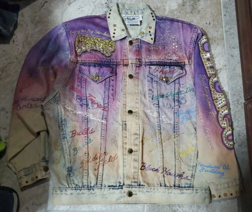 RARE 1987 TONY ALAMO DESIGNS CHICAGO CITY ARTWORK DENIM RARE 1987 TONY ALAMO DESIGNS CHICAGO CITY ARTWORK DENIM
