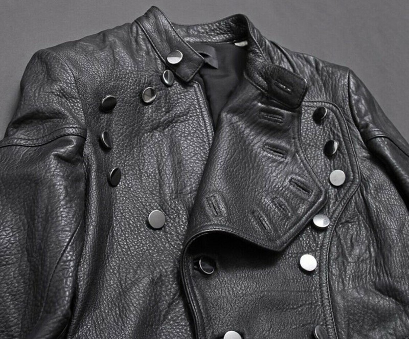 Diesel Black Gold Lamb Leather Napoleon style Jacket with