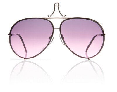 Pre-owned Porsche Design P8478 Iconic Sunglasses M - Titanium/pink Gradient + Extra Lenses In Pink Gradient V574