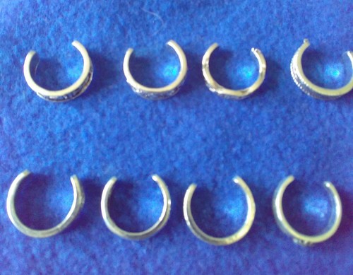 New 8Pcs Elegant Women 925 Sterling Silver Toe Ring Adjustable Jewelry Valentine