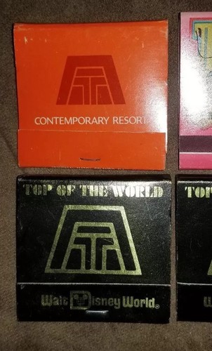 Vintage NOS Walt Disney World Matchbook Lot Matches New Tonacconist