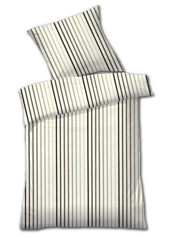 Dyckhoff Weichfrottier BettwÃ¤Sche Garnitur Stefanie  Grau - 31046