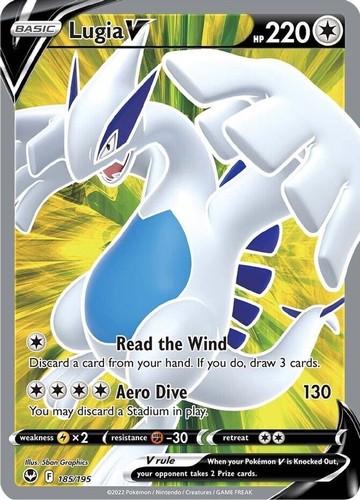 Lugia V 186/195 英語版 Amazon.com: Lugia V 186/195- Silver Tempest - Full Art