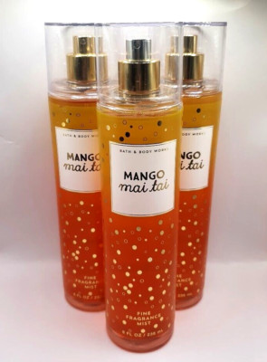 BATH AND BODY WORKS MANGO MAI TAI BODY MIST 8 FL OZ (SET OF 3)