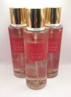 VICTORIA'S SECRET FLORAL BOOM FRAGRANCE BODY MIST 8.4 OZ (SET OF 3)