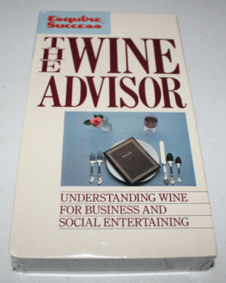 Esquire Success The Wine Advisor (New Sealed VHS 1985) Business & Social