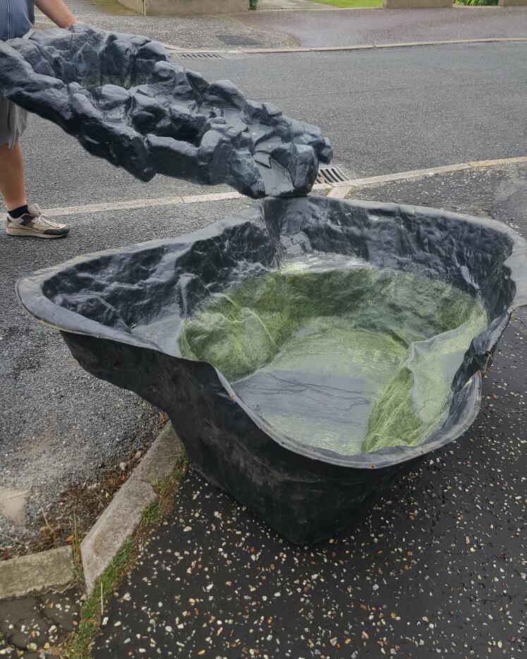 Preformed Plastic pond liner with plastic waterfall | in Cromer