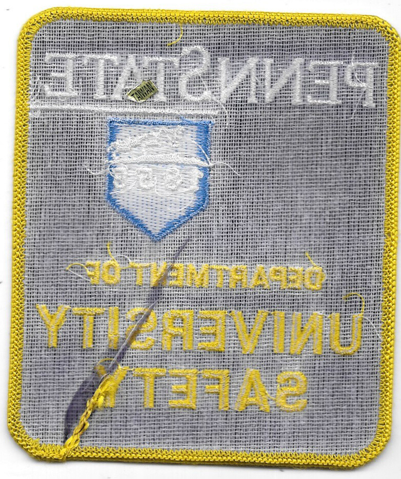 LAW ENFORCEMENT PATCH: PENNSTATE DEPT. OF UNIVERSITY SAFETY PA - 4 1/2