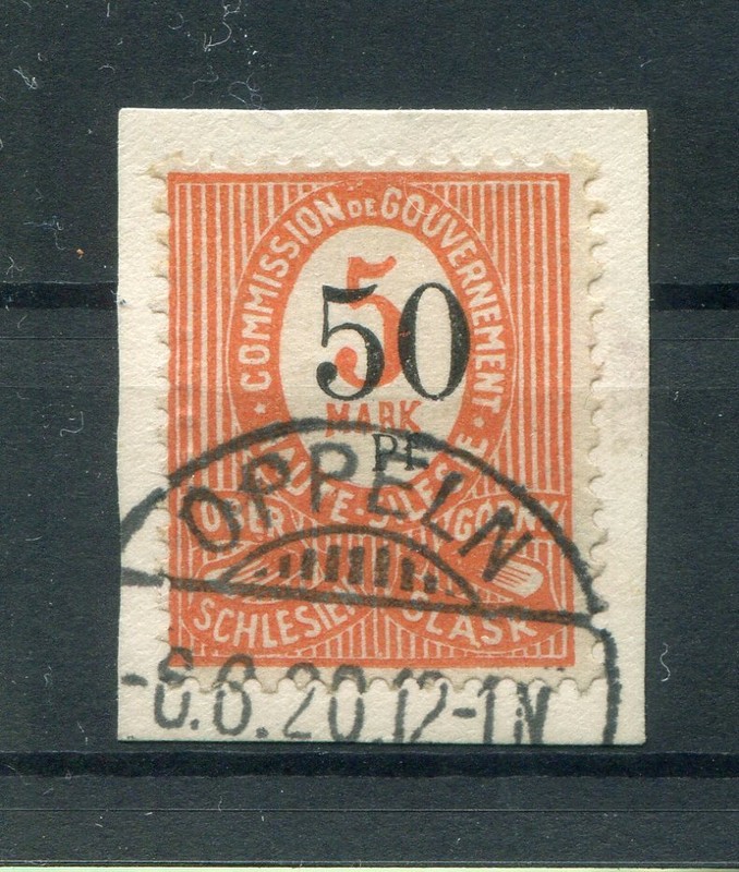 Oberschlesien 12aiva Bon Typpe Gest. Luxueux BriefstÃ¼Ck Bpp 110eur (A8828